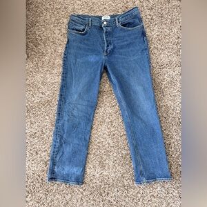 Agolde Women's Straight Leg Blue Jeans